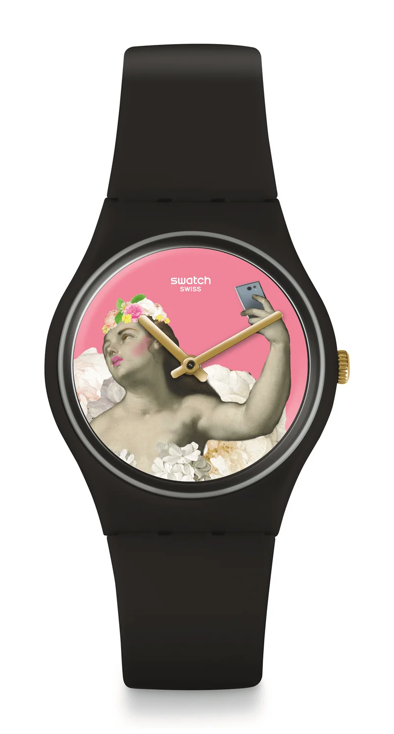 Swatch Pink and Versa Pink Dial Watch GB310