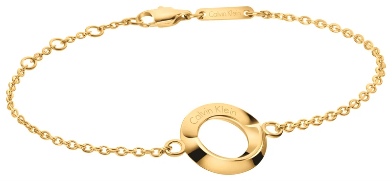 Calvin Klein Gold Toned Stainless Steel Beauty Ladies Bracelet KJ4NJB100100