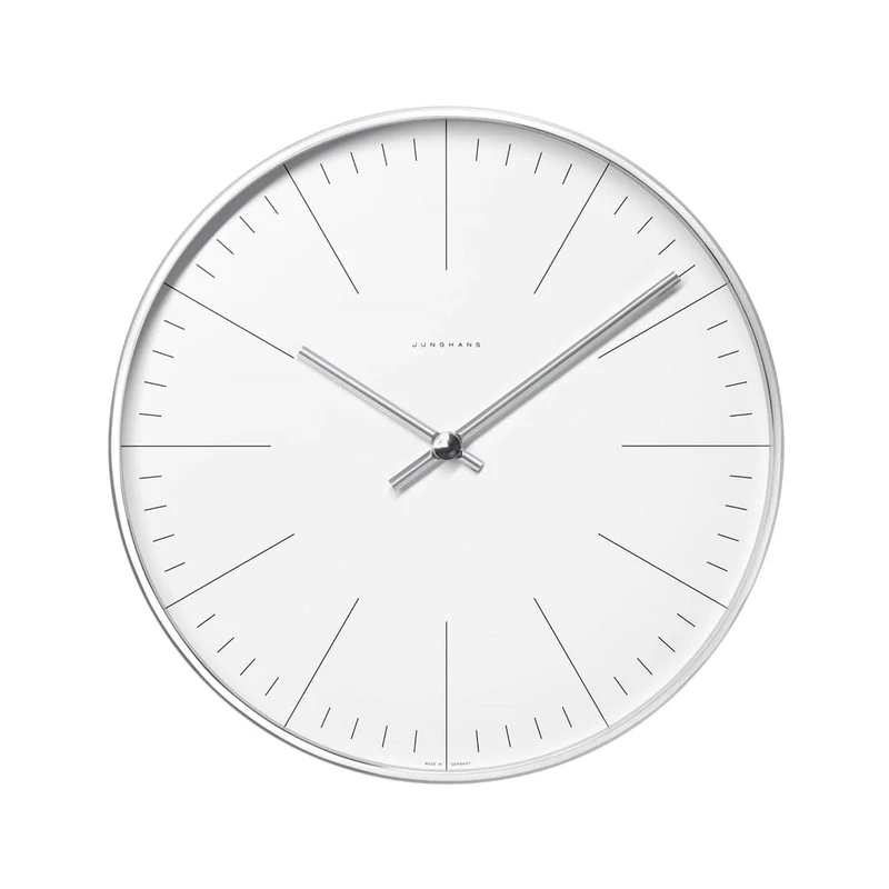 Junghans Max Bill Quartz 367/6046.00 White Dial Wall Clock
