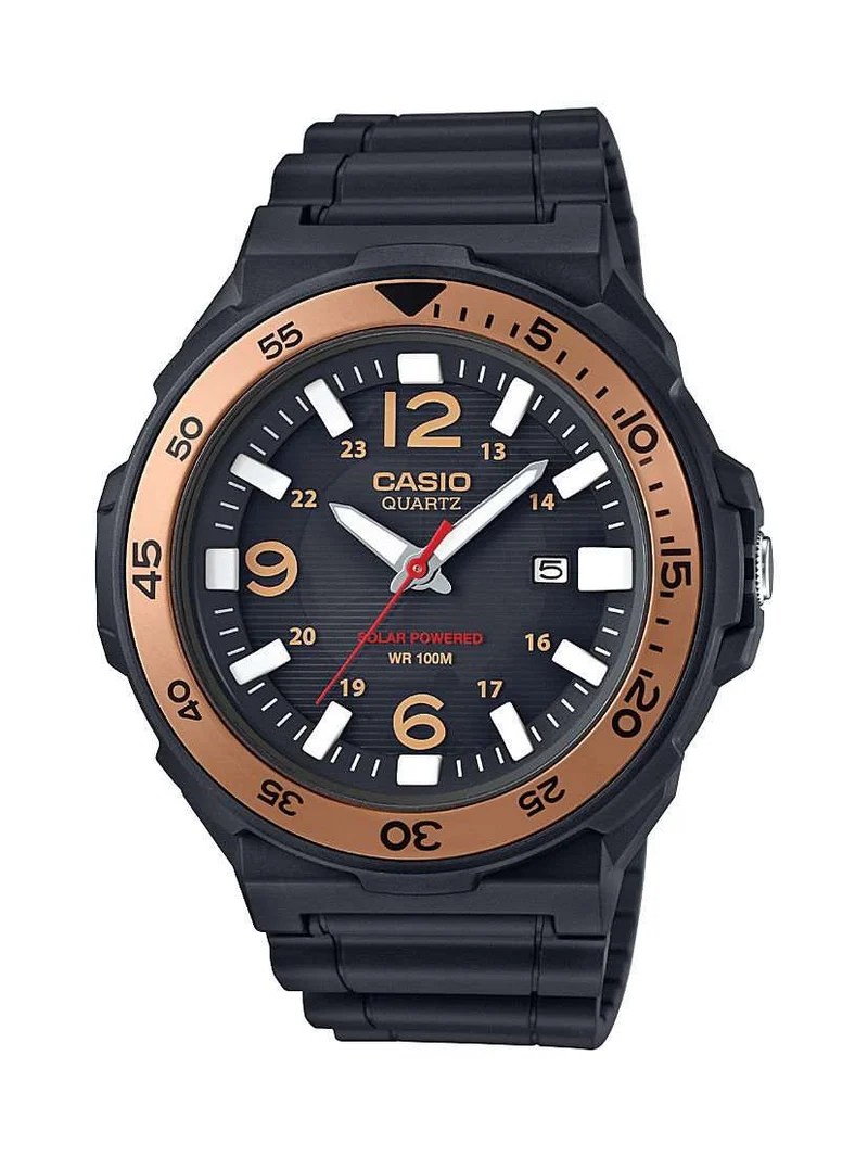 Casio Classic Rose Gold Bezel Black Men's Watch MRW-S310H-9BVEF