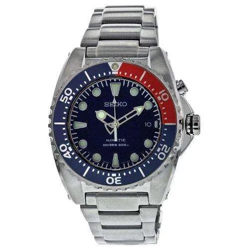 Seiko Prospex Kinetic Stainless Steel Blue Dial Men’s Divers’ Watch SKA369P1