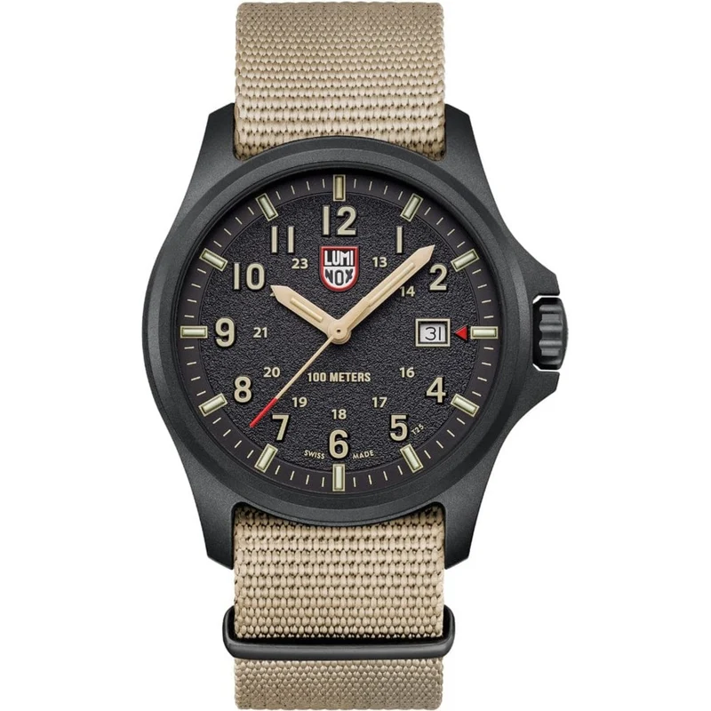 Luminox Atacama Field 43mm Black Dial Rubber Mens Quartz Watch XL.1970.SET