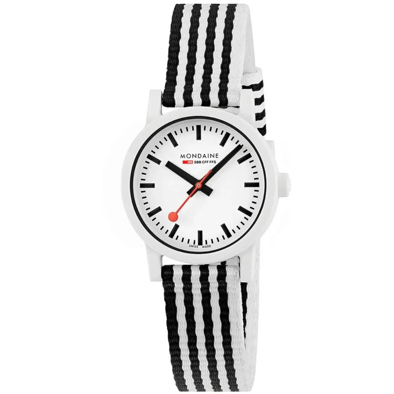 Mondaine Essence Quartz White Dial Watch MS1.32110.LA