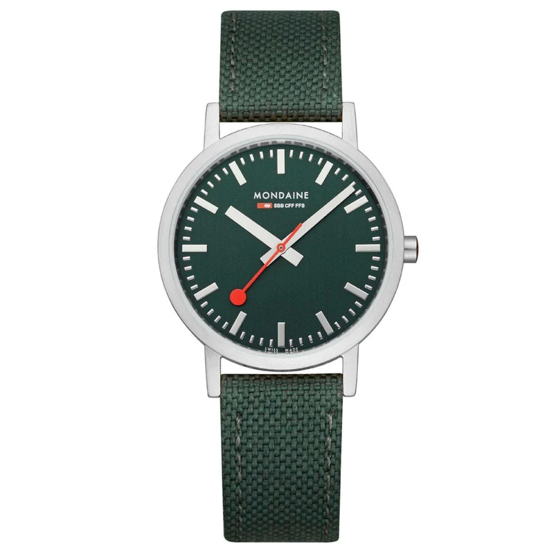 Mondaine Classic Forest Green Dial Bracelet Watch A660.30314.60SBF