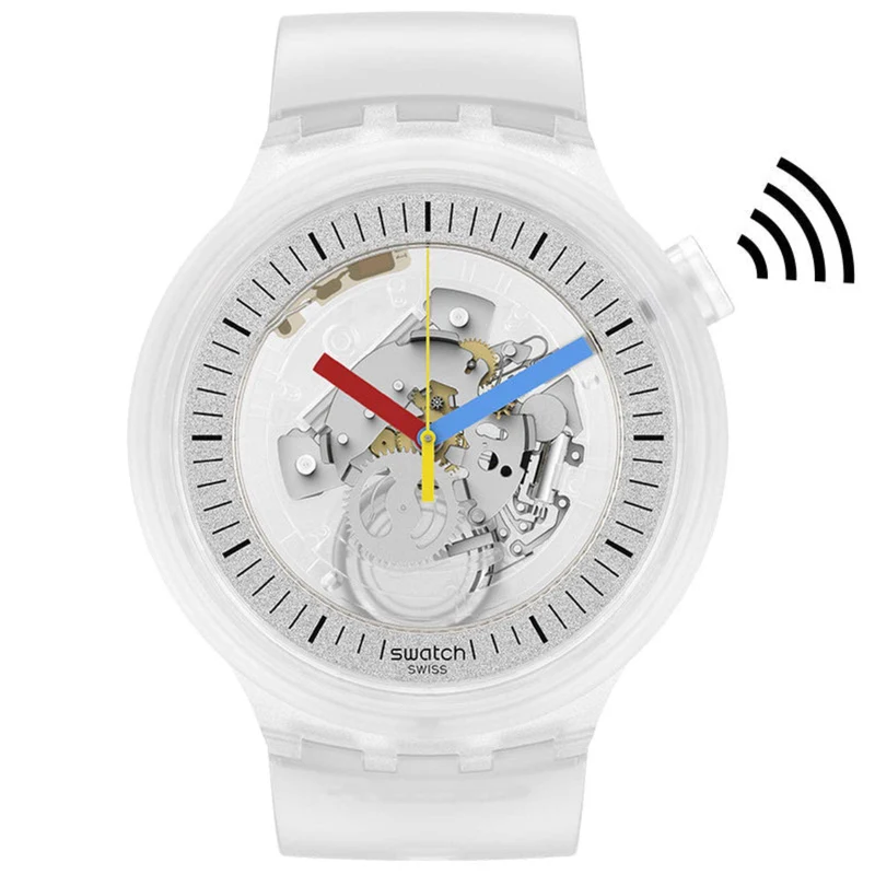 Swatch CLEARLY PAY! Swatch Clear Transparent Watch SB01K102-5300