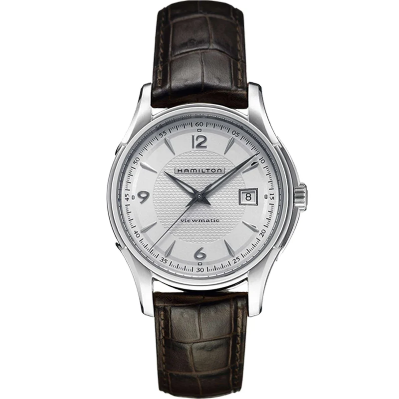 Hamilton Jazzmaster 40mm Silver Dial Leather Mens Automatic Watch H32515555