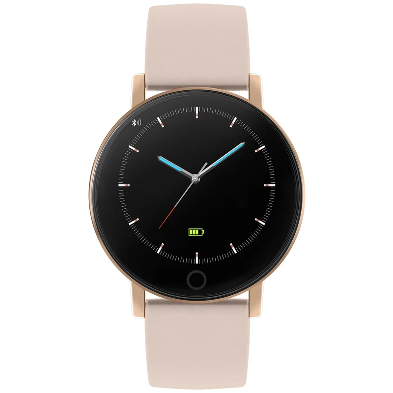 Reflex Active Series 05 Quartz Black Dial Nude Pink PU Strap Ladies Smartwatch RA05-2020