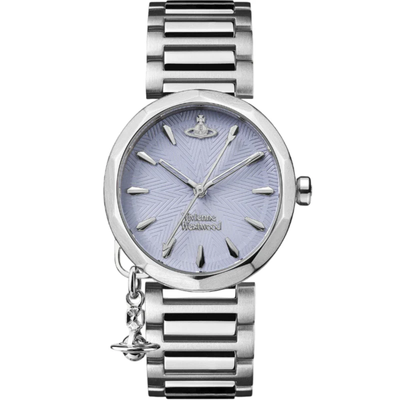 Vivienne Westwood Poplar Quartz Blue Dial Steel Strap Women's Watch VV246LBLSL
