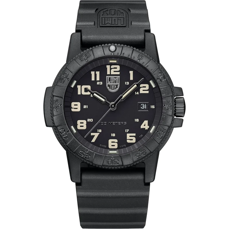 Luminox Leatherback SEA Turtle 44mm Black Dial Rubber Mens Quartz Watch XS.0330