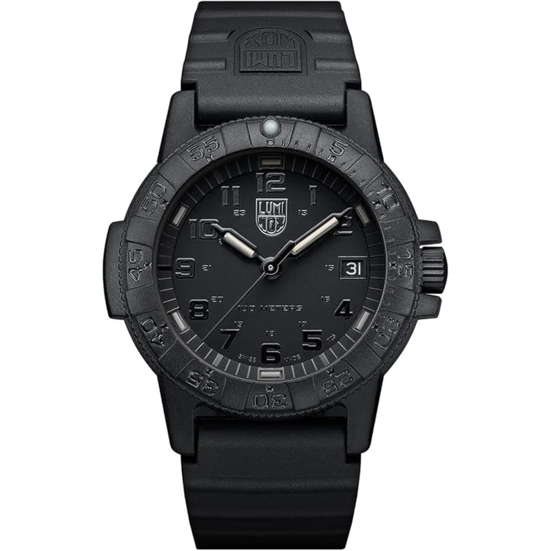 Luminox Leatherback Sea Turtle 39mm Black Dial Silicone Mens Quartz Watch XS.0301.BO.L