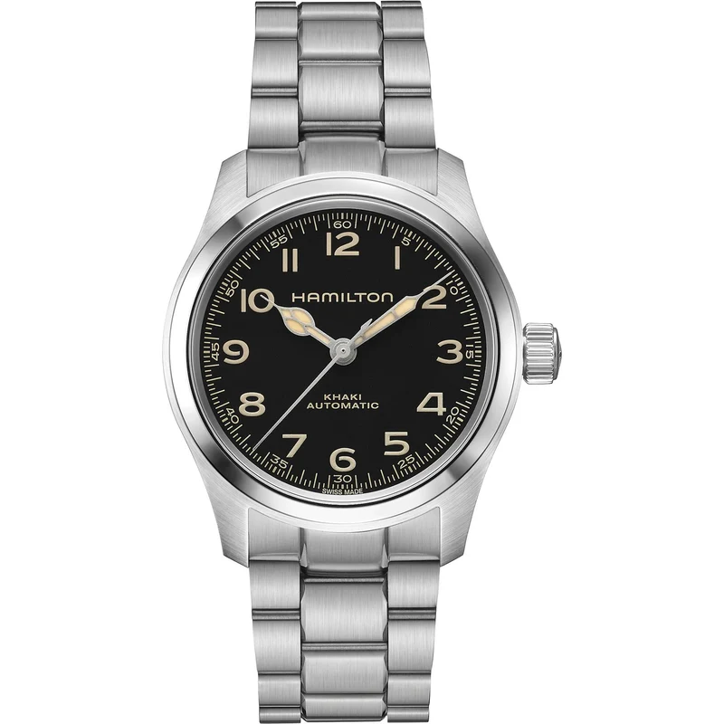 Hamilton Khaki Field Murph 38mm Black Dial Steel Mens Automatic Watch H70405130