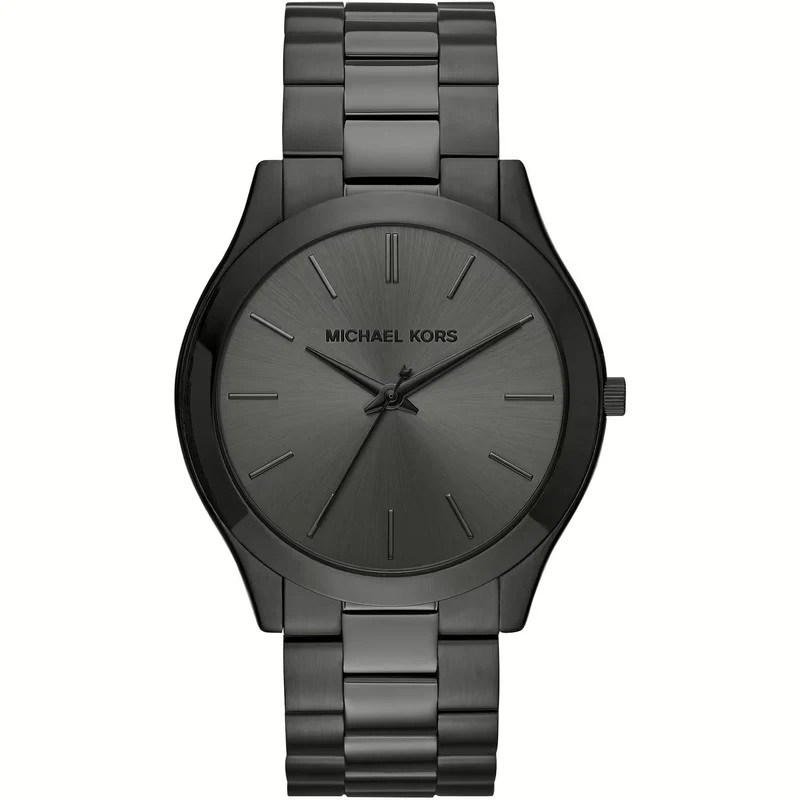 Michael Kors Slim Runway 42mm Black Dial Mens Quartz Watch MK8507
