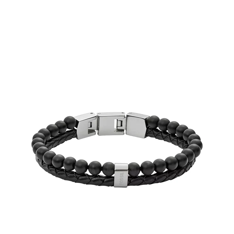 Fossil Vintage Casual Multi-Strand Leather Men’s Bracelet JF02763040