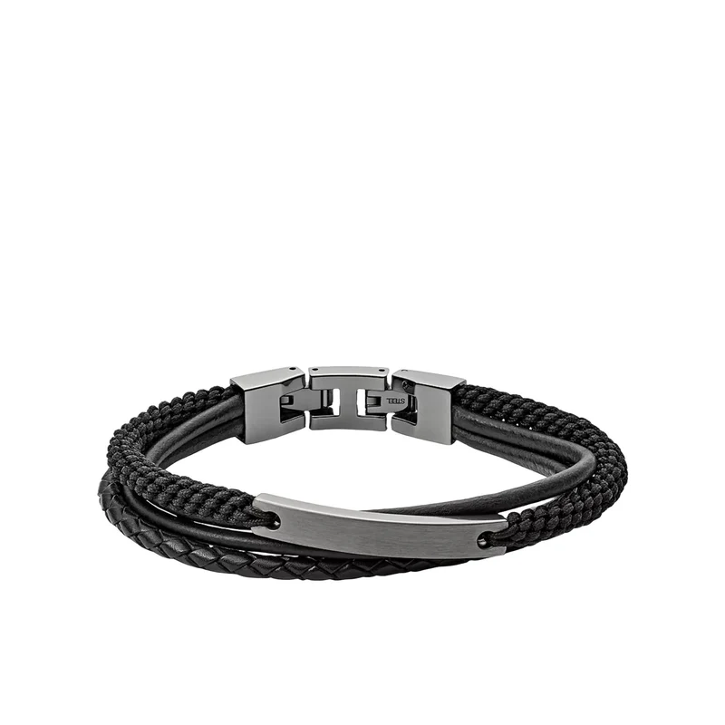 Fossil Vintage Casual Multi-Strand Stainless Steel Men’s Bracelet JF03185793