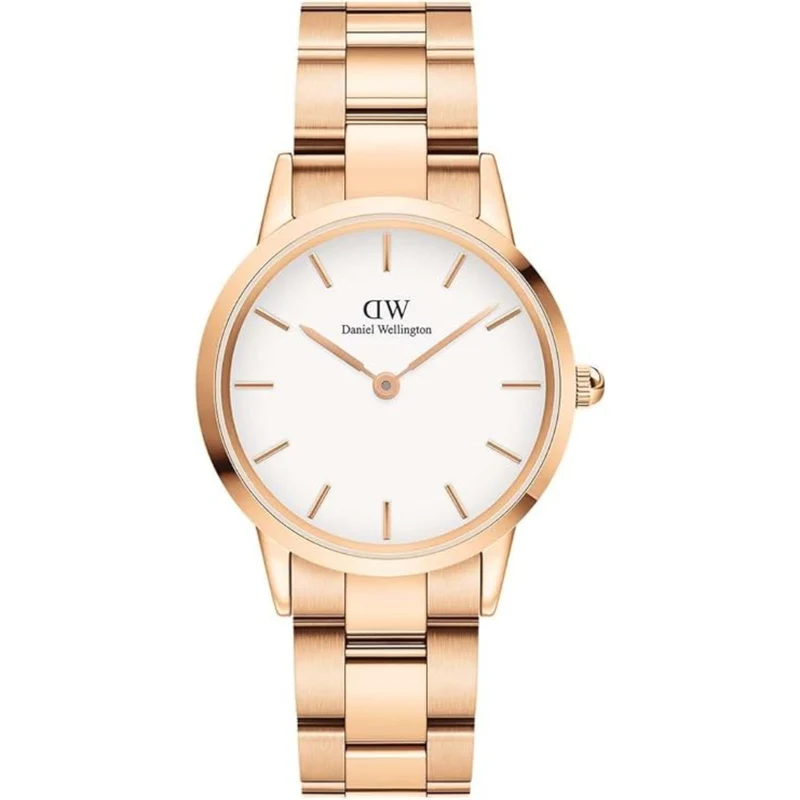 Daniel Wellington Iconic 32mm White Dial Steel Ladies Quartz Watch DW00100211