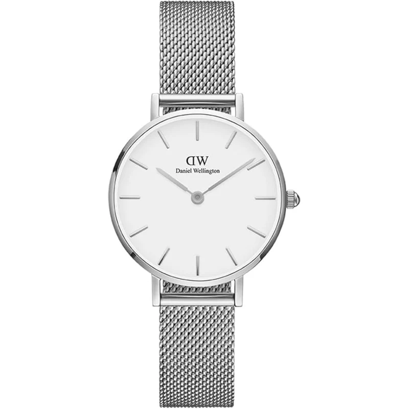 Daniel Wellington Petite 28mm White Dial Steel Ladies Quartz Watch DW00100220