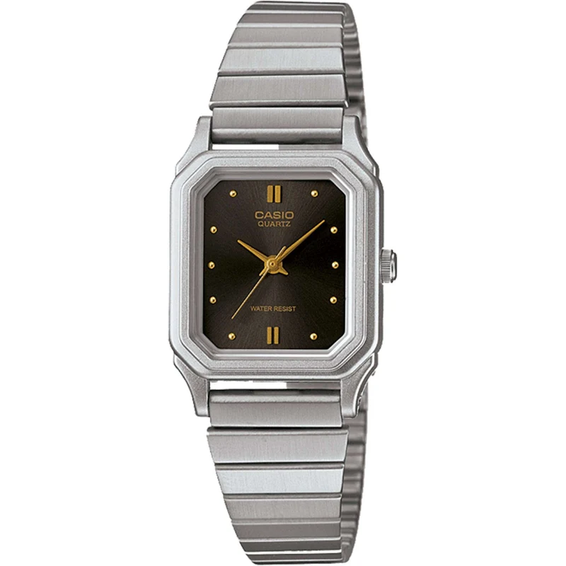 Casio Collection Classic Quartz Brown Dial Silver Stainless Steel Bracelet Ladies' Watch LQ-400D-1AEF
