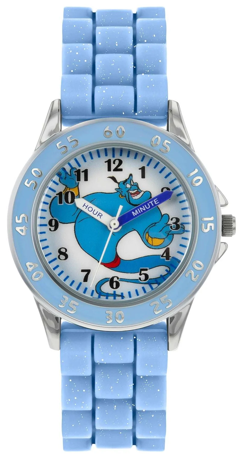 Disney Genie Quartz Blue Rubber Strap Time Teacher Blue Dial Boys Watch GNI9000