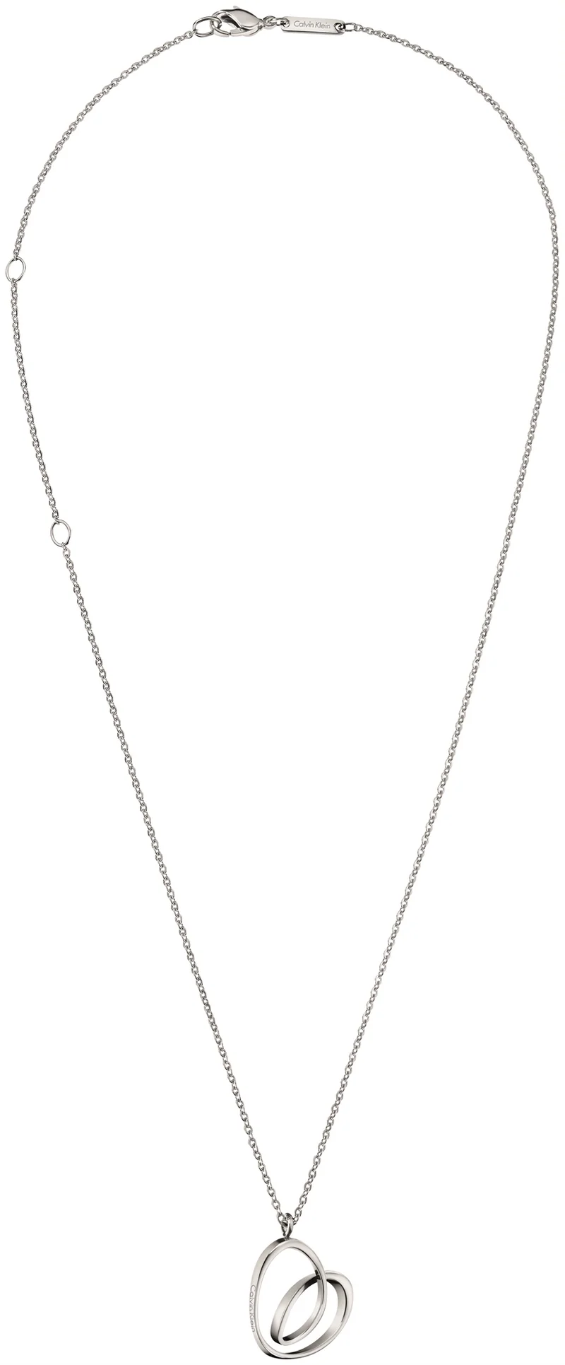 Calvin Klein Silver Stainless Steel Heart Ladies Necklace KJ5AMN000100