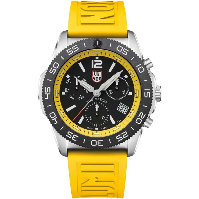 Luminox Pacific Diver 44mm Chronograph Black Dial Rubber Mens Quartz Watch XS.3145
