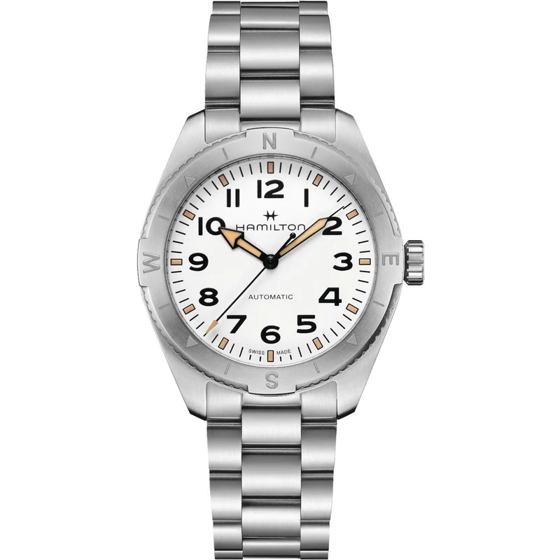 Hamilton Khaki Field 41mm Expedition White Dial Steel Mens Automatic Watch H70315110