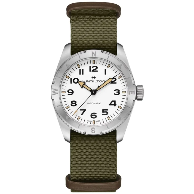 Hamilton Khaki Field 37mm Expedition White Dial NATO Automatic Watch H70225910
