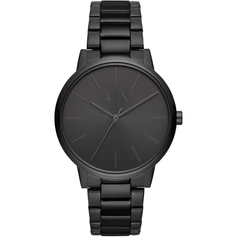 Armani Exchange Cayde 42mm Black Dial Steel Mens Quartz Watch AX2701