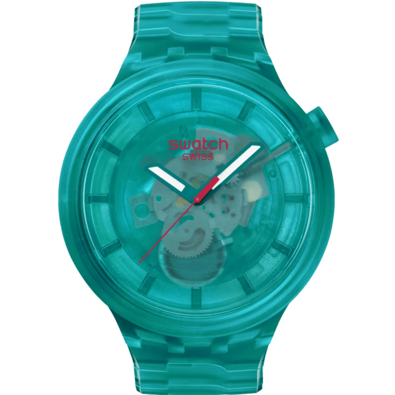 Swatch TURQUOISE JOY Turquoise Dial Bio-Sourced Material Watch SB05L101