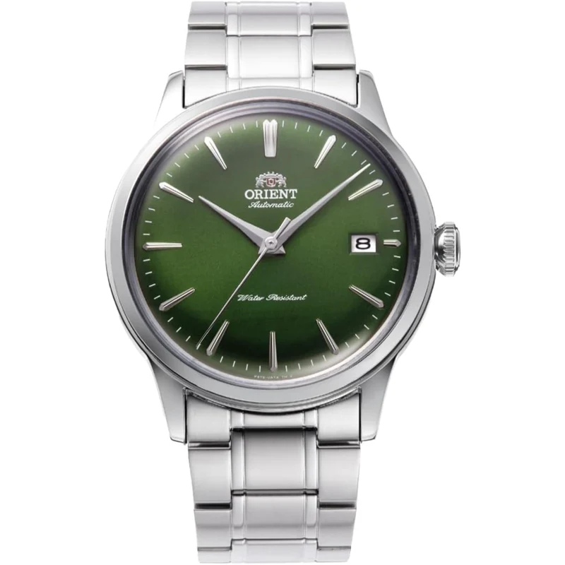 Orient Bambino 38mm Green Dial Steel Mens Automatic Watch RA-AC0M09E30B