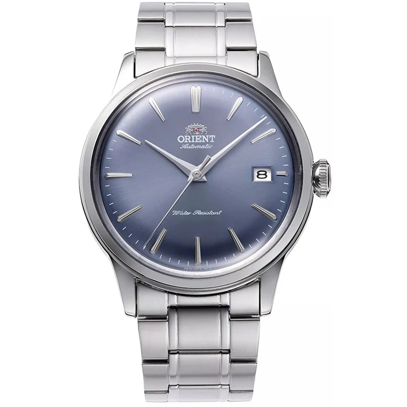 Orient Bambino 38mm Light Blue Dial Steel Automatic Watch RA-AC0M10L30B
