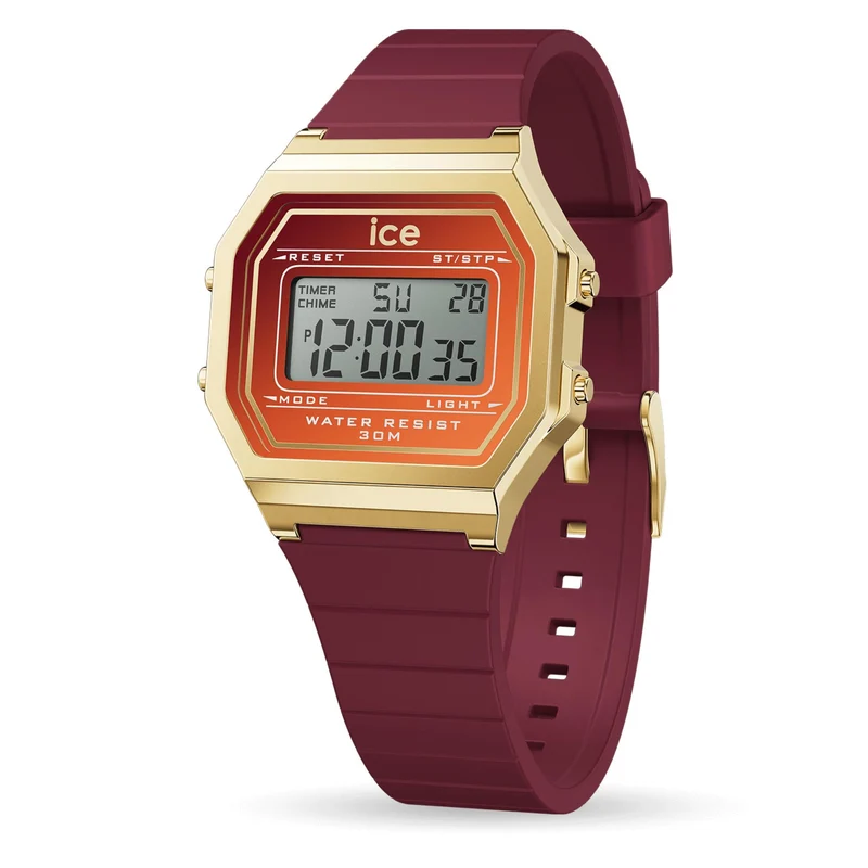 ICE Digit Retro Red Digital Silicone Strap Watch 023312