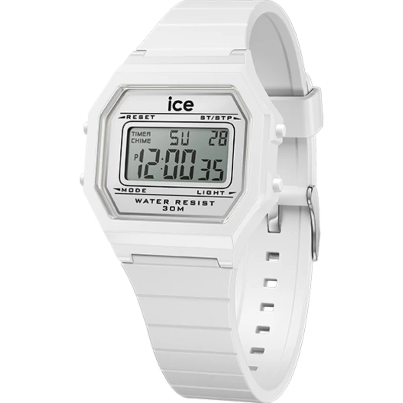ICE Digit Retro White Digital Silicone Strap Women's Watch 022899