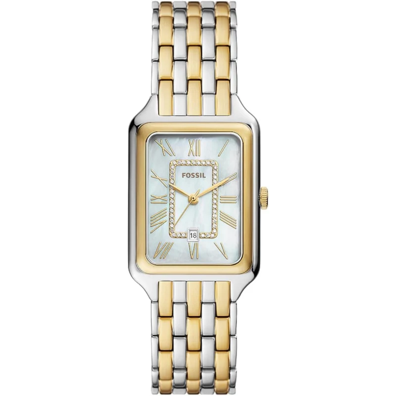 Fossil Raquel 26mm Steel White Dial Mother of Pearl Steel Ladies Quartz Watch ES5305