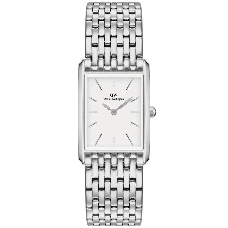 Daniel Wellington Bound 22mm White Dial Steel Ladies Quartz Watch DW00100706