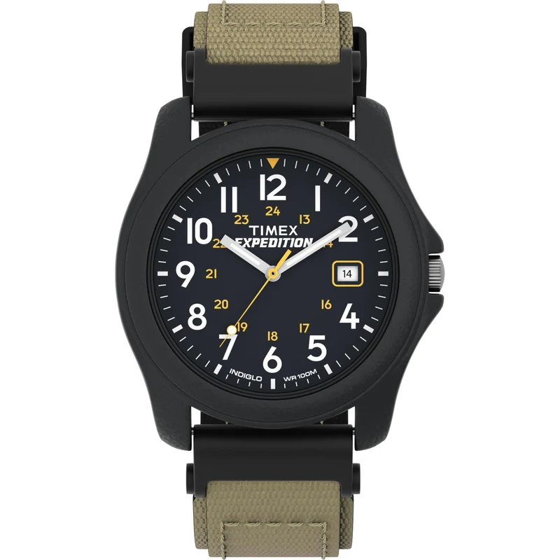 Timex Expedition 39mm Black Dial Fabric Mens Quartz Watch T42571