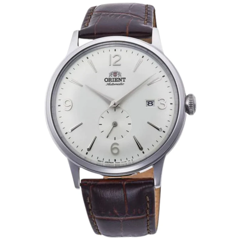 Orient Bambino 40.5mm Small Seconds White Dial Leather Mens Automatic Watch RA-AP0002S30B