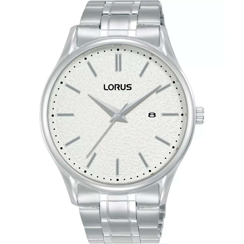 Lorus Stainless Steel Quartz White Dial Men's Watch RH931QX9