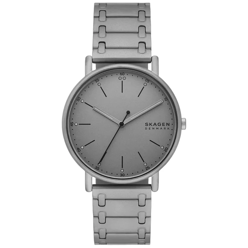 Skagen Signatur 40mm Grey Dial Steel Mens Quartz Watch SKW6913