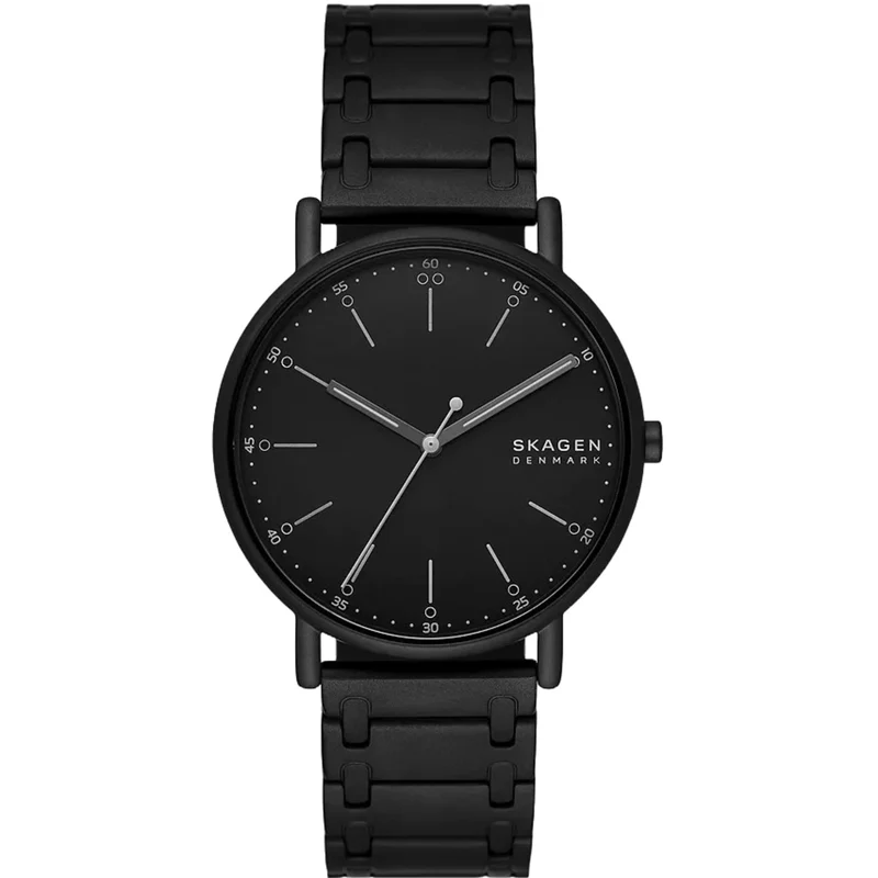 Skagen Signatur 40mm Black Dial Steel Mens Quartz Watch SKW6914
