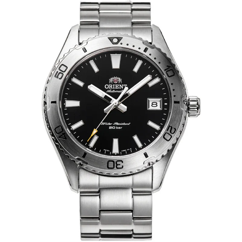 Orient Mako 40mm Black Dial Steel Mens Automatic Watch RA-AC0Q01B30B