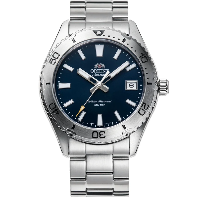 Orient Mako 40mm Blue Dial Steel Mens Automatic Watch RA-AC0Q02L30B