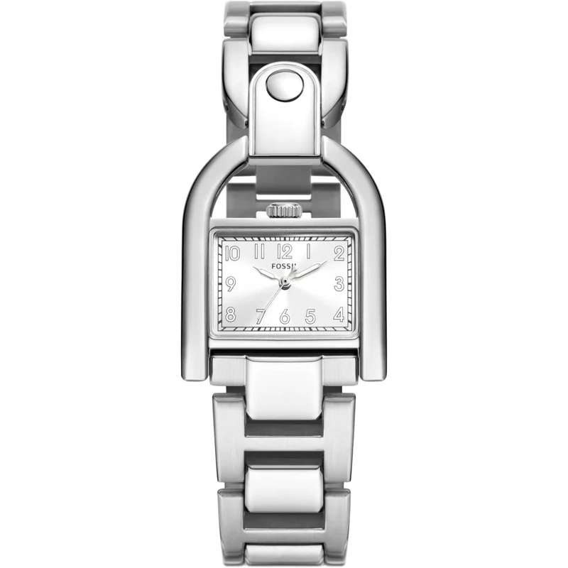 Fossil Harwell 28mm Silver Dial Steel Ladies Quartz Watch ES5326