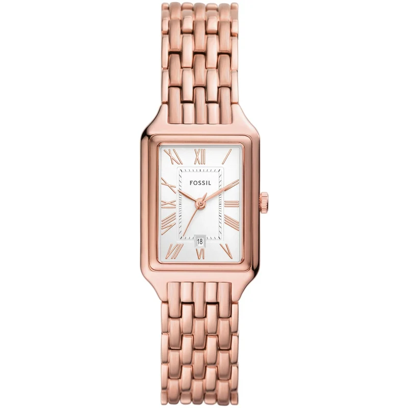 Fossil Raquel 23mm White Dial Steel Ladies Quartz Watch ES5271