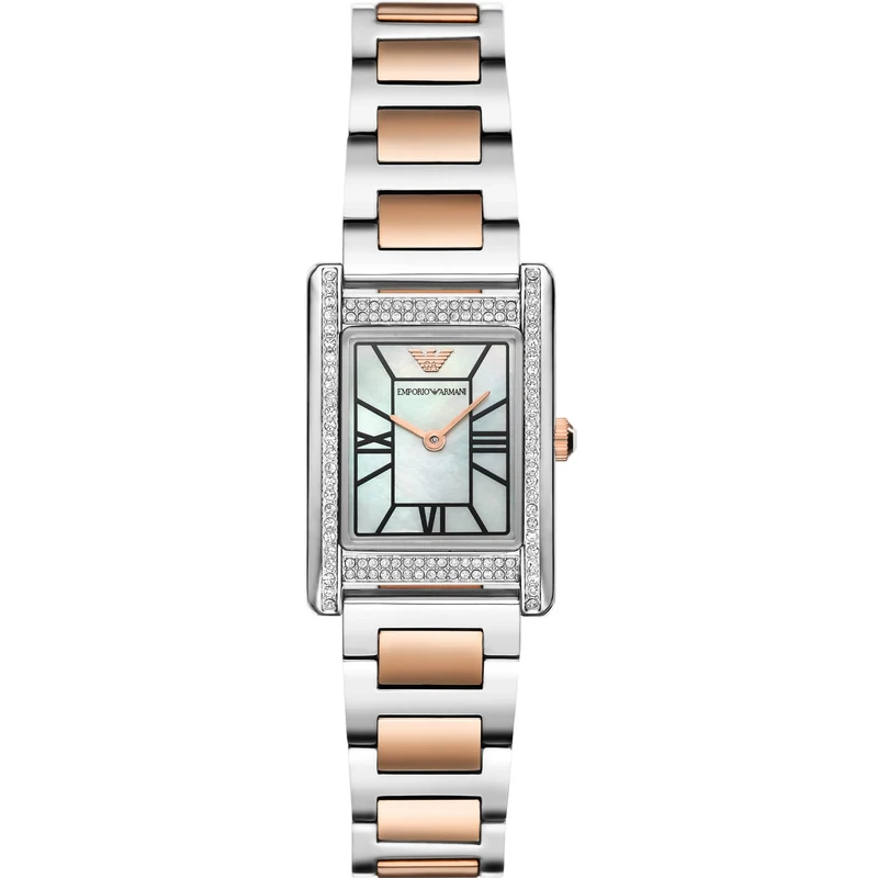 Emporio Armani Genni 22mm Mother of Pearl Dial Steel Ladies Quartz Watch AR11626