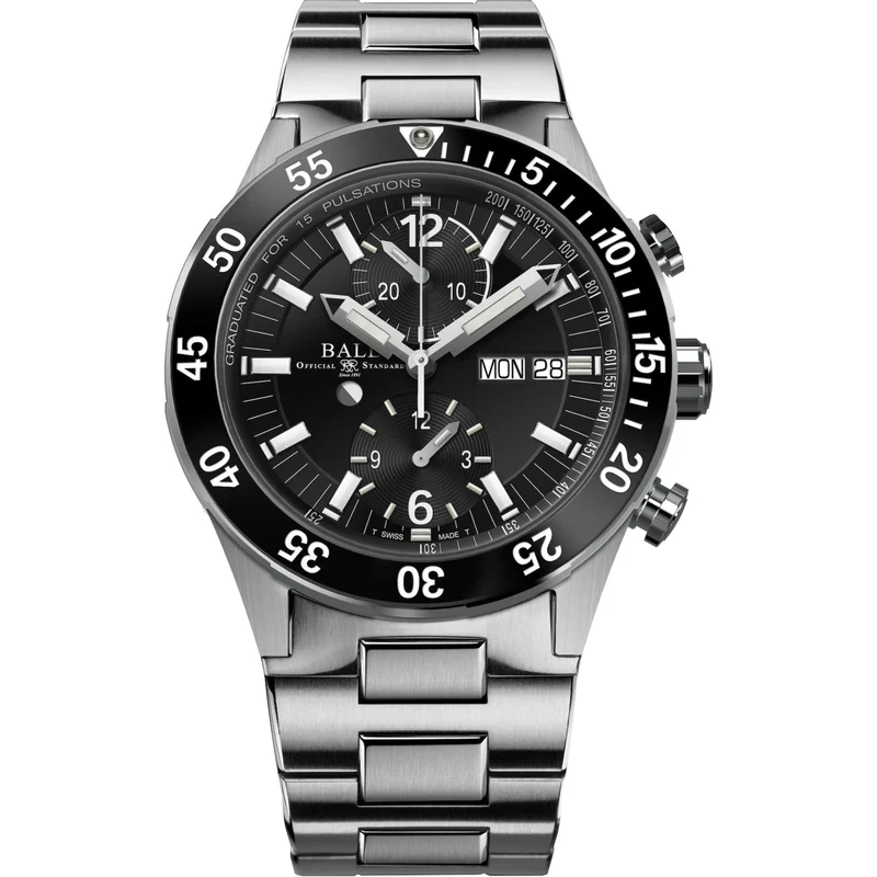 BALL Roadmaster Rescue Chronograph Black Dial Men’s Watch DC3030C-S-BK