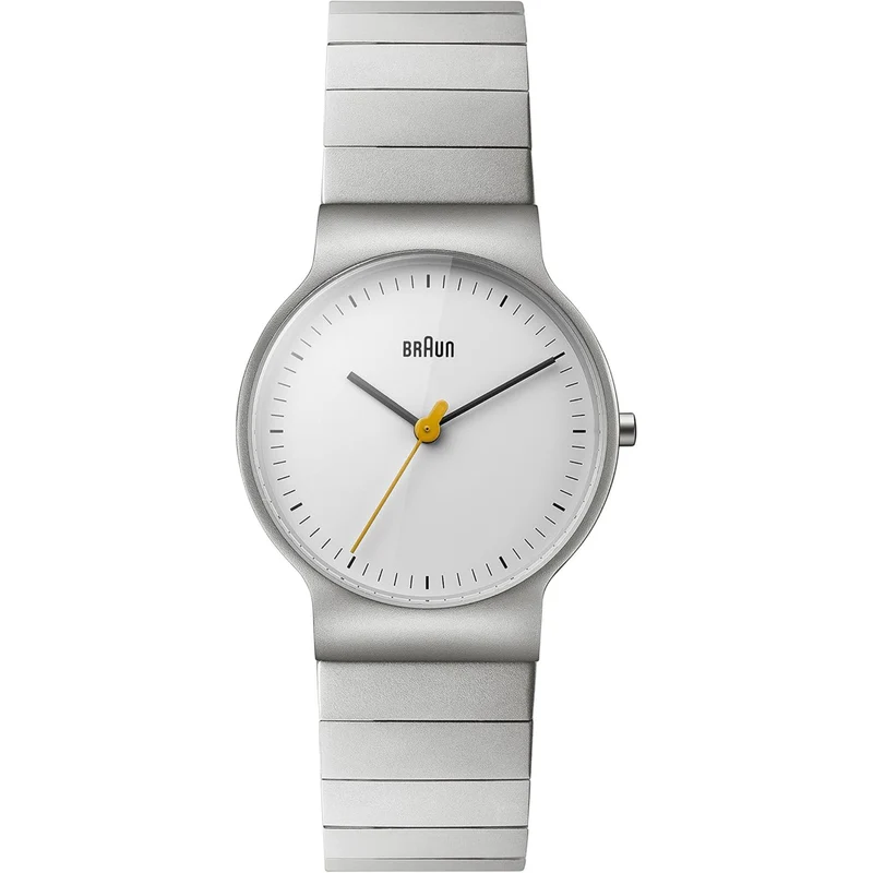 Braun Classic White Dial Steel Strap Women's Watch BN0211SLBTL