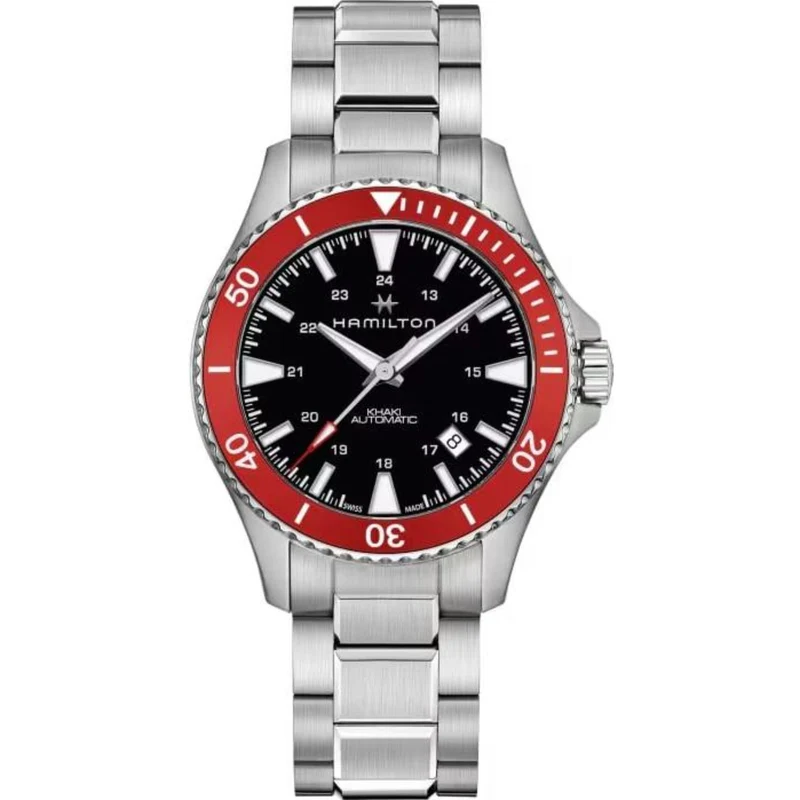 Hamilton Khaki Navy 40mm Black Dial Steel Mens Automatic Watch H82405130