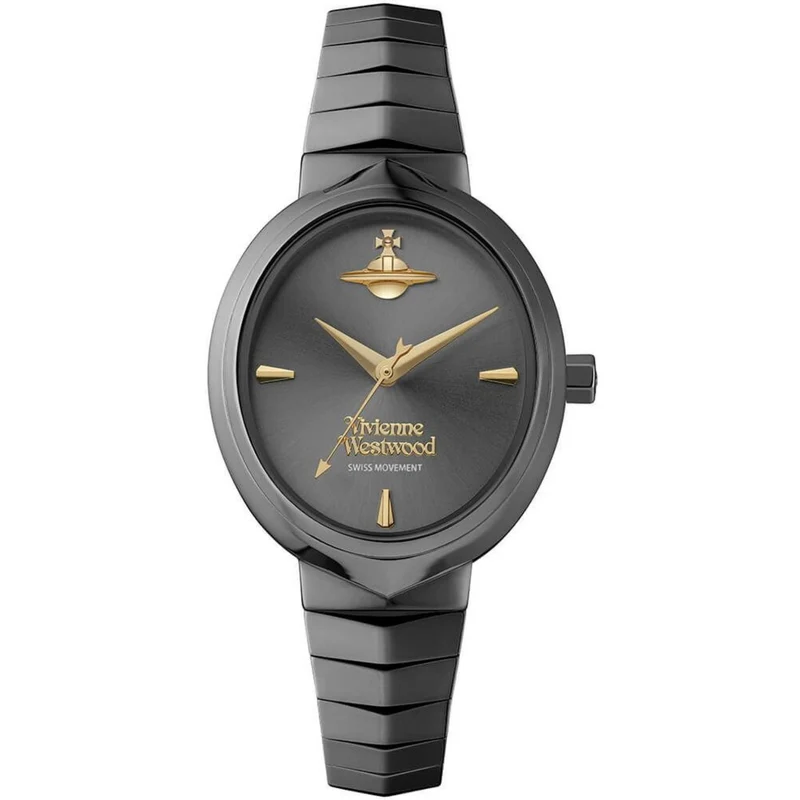 Vivienne Westwood Armour 28mm Grey Dial Steel Ladies Quartz Watch VV314GYGY