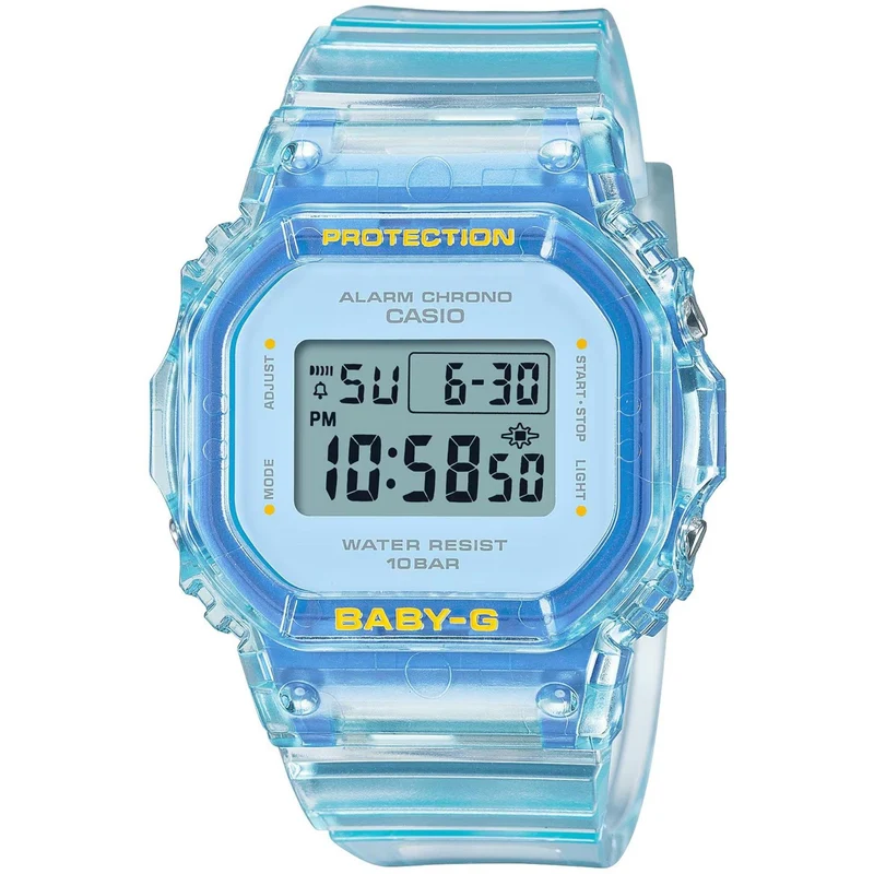 Casio Baby-G Summer Jelly Digital Blue Dial Resin Strap Women’s Watch BGD-565SJ-2ER