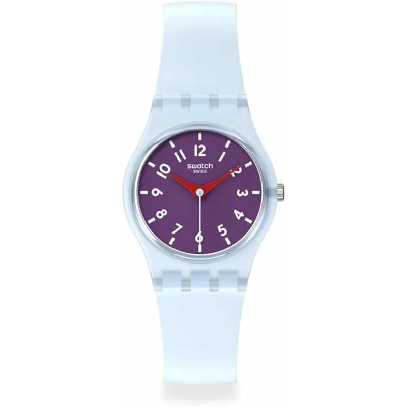 Swatch Powder Plum Purple Dial Watch LL126